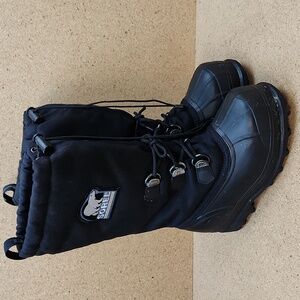 Sorel Glacier NL1042-010 Boot Black Lined Winter Snow Women US 7